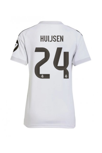 Real Madrid Dean Huijsen #24 Jalkapallovaatteet Naisten Kotipaita 2025-26 Lyhythihainen Real Madrid Dean Huijsen #24 Jalkapallovaatteet Naisten Kotipaita 2025-26 Lyhythihainen
